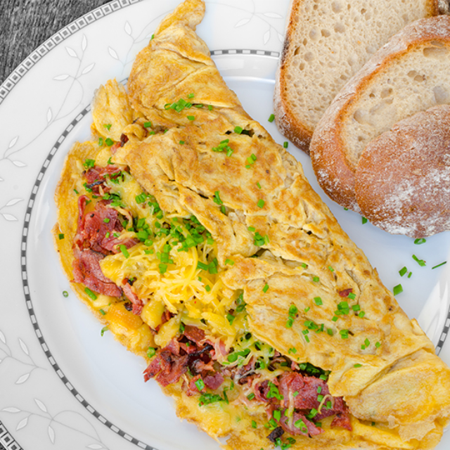 Meat and Cheese Omelette